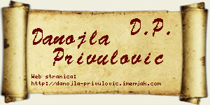 Danojla Privulović vizit kartica